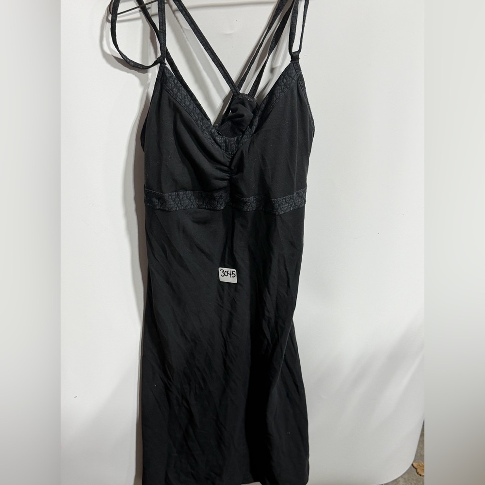 #3045-Prana Black Lace Detail Chemise - Picture 2 of 5